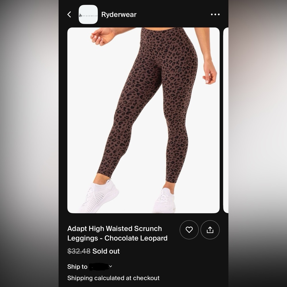 Ryderwear Adapt High waisted Scrunch Booty